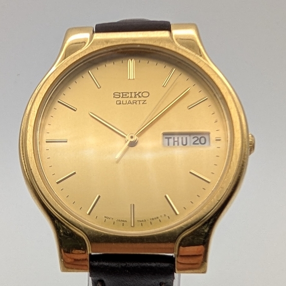 Seiko Gold Tone Quartz Watch for Women w/ New Battery - RUNNING